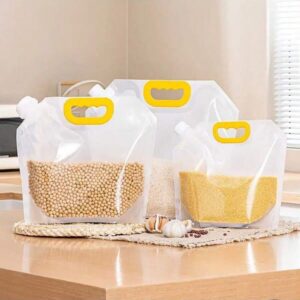 Stand up Liquid Pouch (Yellow handle) - 6pcs
