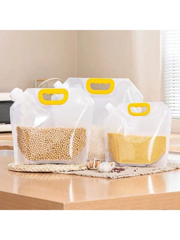 Stand up Liquid Pouch (Yellow handle) - 6pcs