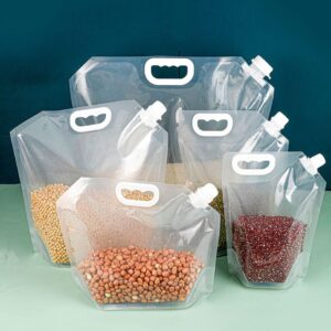 Stand up Liquid Pouch (White handle) - 6pcs