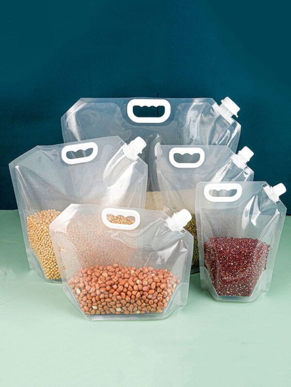 Stand up Liquid Pouch (White handle) - 6pcs