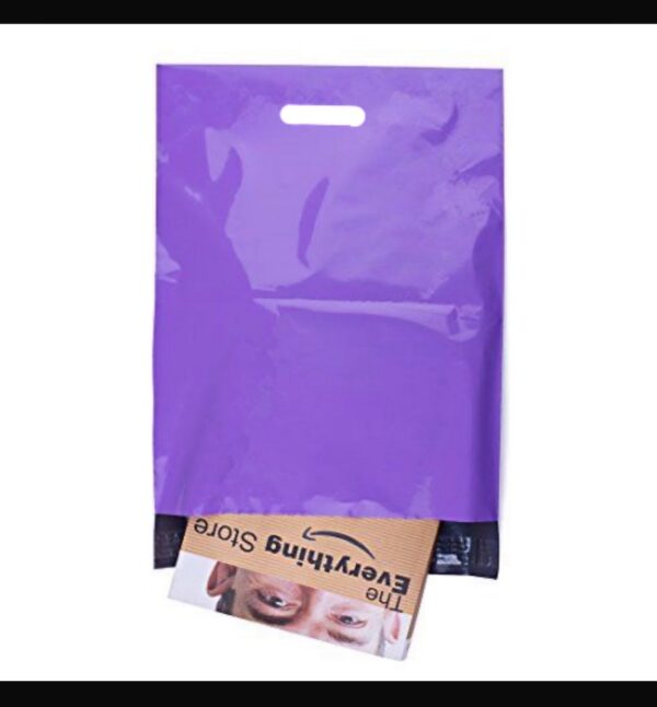 Purple Mailer Bag with Handle - 100pcs