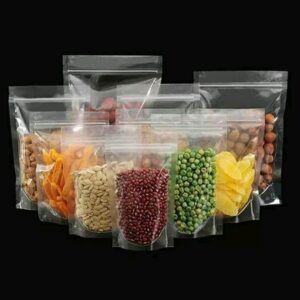 Transparent Food Stand Up Pouch - 100pcs
