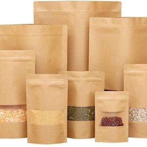 Kraft Stand Up Pouch - 100pcs