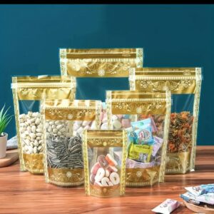 Gold Flower Pouch by 100pcs