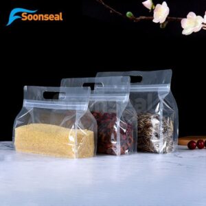 Transparent Landscape Flat bottom Food Pouch - 50pcs