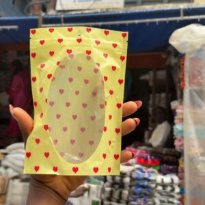 Red Heart Pouch by 100pcs