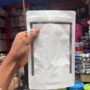 White Grid Pouch by 50pcs